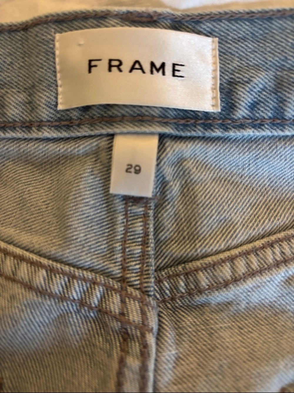 Frame Denim Light Blue Barrel Mid-Rise Jeans - Picture 2 of 3